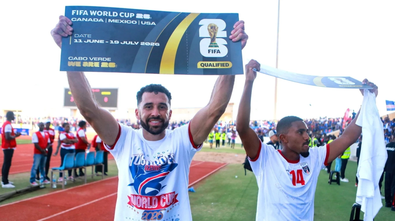Đội tuyển Cape Verde ăn mừng tấm vé lịch sử tham dự VCK World Cup 2026