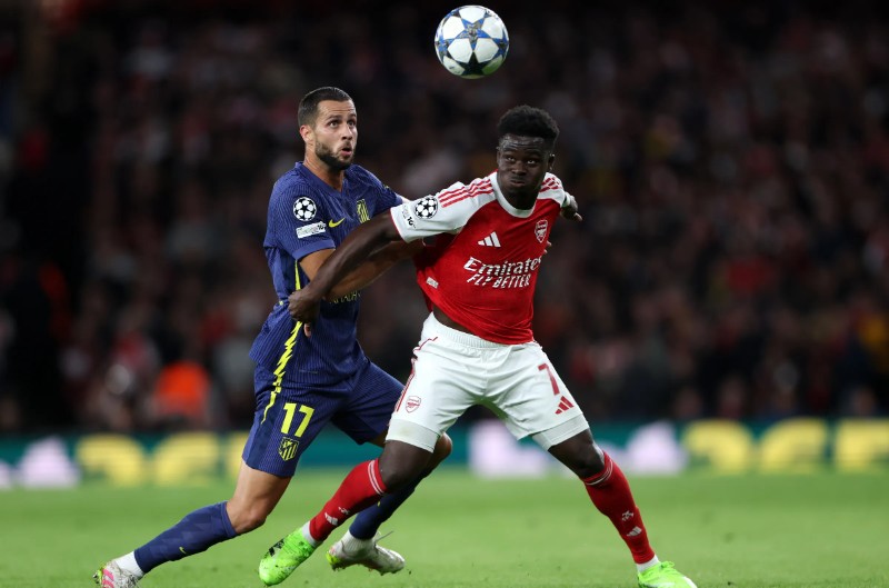 Atletico Madrid có thể nhận bất lợi trước Arsenal
