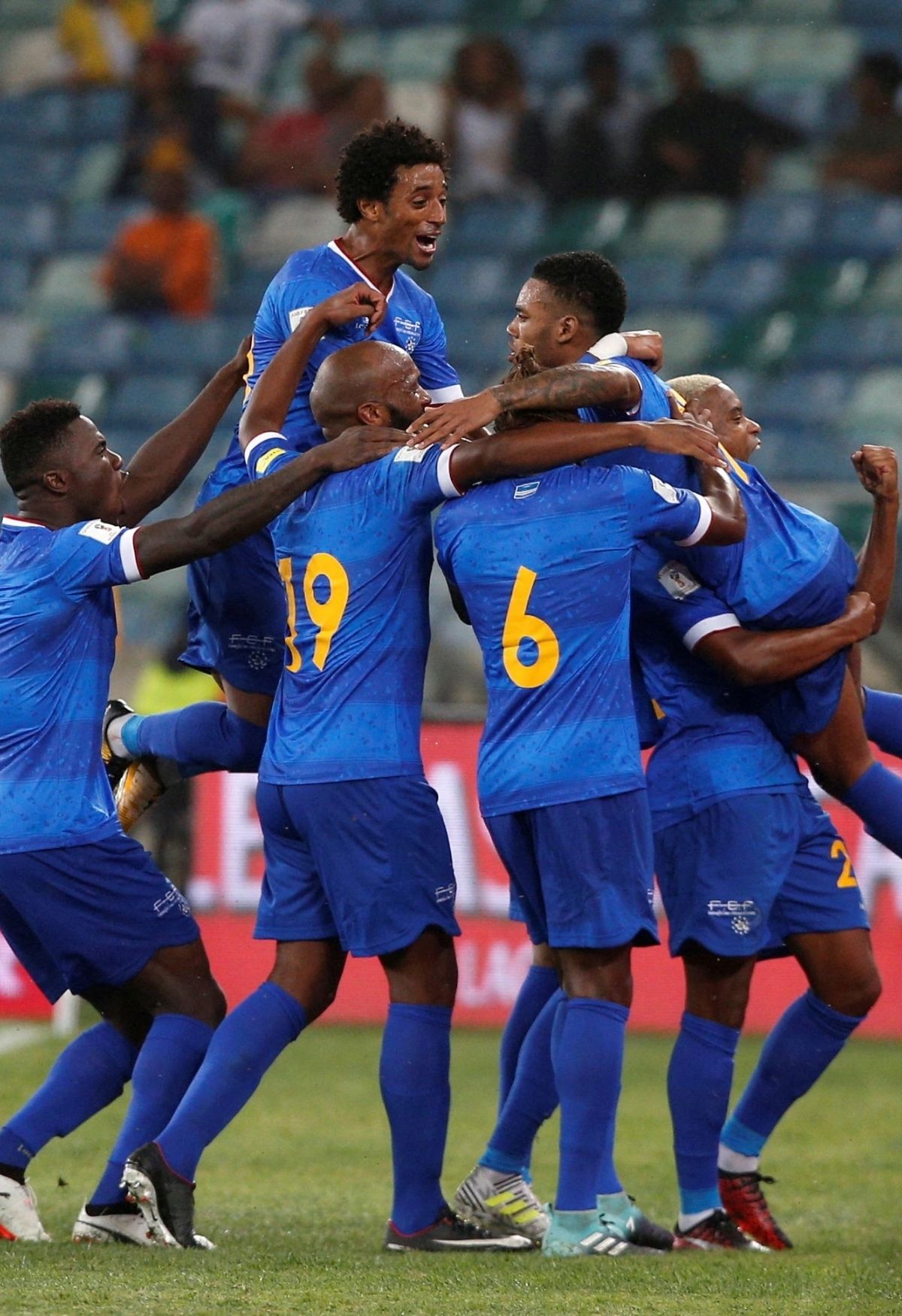 Cape Verde ăn mừng chiến thắng tại vòng loại World Cup